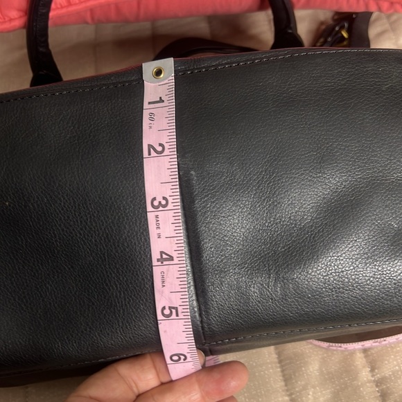 Elliott Lucca black leather Satchel (cross body bag) - Picture 17 of 17